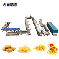 Ligne de production de frites surgelées entièrement automatique de 1000 kg/h, 2000 kg/h, 3000 kg/h, machine de production de frites surgelées