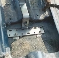 Support de montage de panneau solaire en alliage d'aluminium résistant au vent, à fixer sur le toit, type crochet plat-courbé