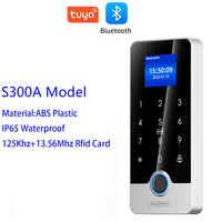 Sistema de Control de Acceso por Huella Digital con App Tuya, Teclado RFID, Teclado Táctil, Desbloqueo de Puerta, Resistente al Agua IP67, Bluetooth, Carcasa de ABS
