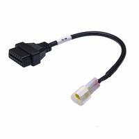 Cable Adaptador de Diagnóstico para Motocicletas AOTAI, Lector de Códigos OBD2 de 16 Pines, CAN Bus/K-Line, Compatible con Yamaha, Kawasaki, Suzuki