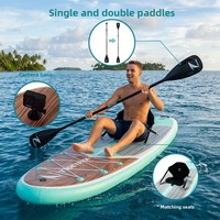 Planche de paddle gonflable extra large avec système de quilles pour tous les niveaux, idéale pour la navigation sur lac et océan