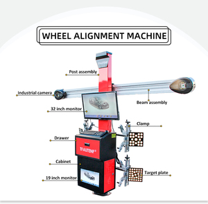 Machine d'alignement de roues 3D pour voiture, aligneur de roues professionnel TFAUTENF avec une grande précision de mesure - Product Image 1