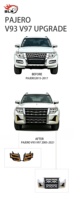 Kit de Ensamblaje de Carrocería para Mitsubishi Pajero V93 V97 SUV, Actualización a Nuevo Estilo 4x4, Kits de Modificación Exterior