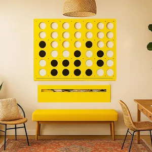 Gioco Gigante Connect 4 da Parete <span class=keywords><strong>in</strong></span> Metallo, Gioco Verticale 4 <span class=keywords><strong>in</strong></span> Fila per Adulti e Bambini, Decorazione da Parete per <span class=keywords><strong>Sala</strong></span> <span class=keywords><strong>Giochi</strong></span>, Soggiorno, <span class=keywords><strong>Casa</strong></span> - Product Image 1