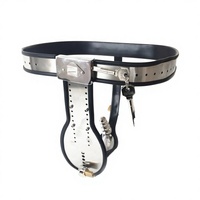 Culottes sexy, ceinture de chasteté masculine avec cage à pénis, verrou de chasteté en acier inoxydable, dispositif CBT, bondage BDSM, produits métalliques pour adultes