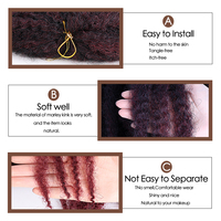 Cheveux synthétiques Nina de 18 pouces pour tresses Mali, cheveux crépus Kanekalon, tresses afro crépues Marley, tresses cubaines Marley