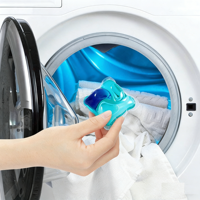 Capsules de lessive concentrées 3-en-1 écologiques en film PVA à dissolution rapide pour vêtements, marque privée, OEM, vente en gros