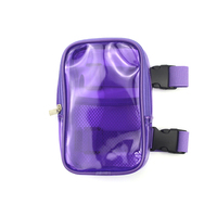 Nouvelle mode 2025 : Sac de jambe transparent souple grande capacité, personnalisable avec logo, sac de cuisse pour carnaval, pochette latérale pour téléphone