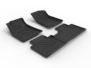 Alfombrillas de Coche Autobo para Geely Boyue X <span class=keywords><strong>2022</strong></span>, Diseño Deportivo, TPE, Juego Completo, Color Negro de Lujo, Fácil de Limpiar, Protección para Todo Clima - Product Image 2