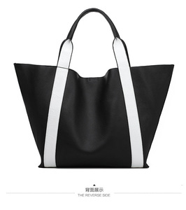 กระเป๋าถือผู้หญิงแฟชั่น PU สีพื้น พรีเมียม ลำลอง พกพาสะดวก จุของได้เยอะ ดีไซน์เรียบง่าย สะพายไหล่เดียว - Product Image 4