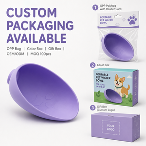 Tazón y <span class=keywords><strong>Bebedero</strong></span> Portátil para Perros, de <span class=keywords><strong>Silicona</strong></span> de Grado Alimenticio, para Viajes - Product Image 3
