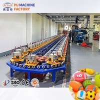 Línea de Producción Inteligente de Espuma de PU de Alta Presión para Aplicaciones de Bolas Silenciosas, Fabricación Inteligente con Vertido Automático Robótico
