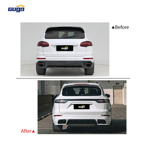 GUGO Convient pour <span class=keywords><strong>Porsche</strong></span> <span class=keywords><strong>Cayenne</strong></span> 2015-2017 Kit de carrosserie de hayon pour mise à niveau vers <span class=keywords><strong>Cayenne</strong></span> <span class=keywords><strong>2023</strong></span> Hayon + Kit de feux arrière pleine largeur - Product Image 2