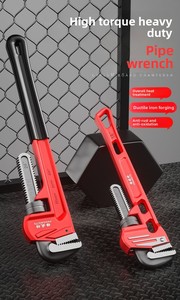 Heavy Duty 12inch Industrial Adjustable Large Opening Multi-Function Plumbing <b>Hand</b> <b>Tool</b> 11105 DIY Carbon Steel Wrenc - Product Image 2