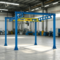 Grúa de truss autoportante de 1 y 2 toneladas, fijada con pernos, sin suspensión ni colgado del techo, para espacios abiertos