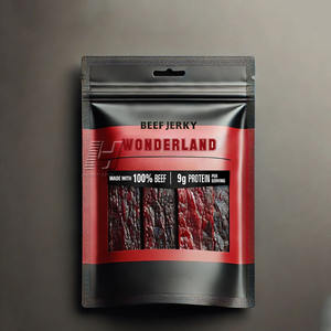 Bolsa de pie de embalaje de grado alimenticio con cremallera para carne de res <span class=keywords><strong>Jerkey</strong></span> - Product Image 5
