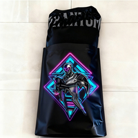 Sac en Mylar Noir Mat de Grande Taille Personnalisé Épaisseur Emballage Debout Pochette pour Vêtements
