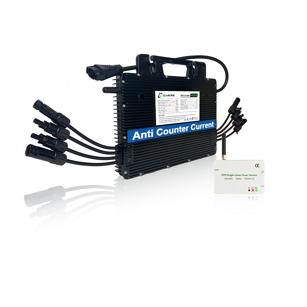 Anti Counter Current Smart Solar Mini Inverter 2000W IP67 Waterproof 4 MPPT Controller Three Phase 96% Efficiency 10 Year · image 1