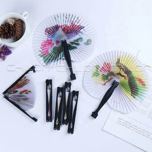 Décor chinois cadeau décoratif ventilateur Chic femme rond ventilateur de poche - Product Image 1