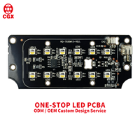 Carte PCBA LED blanche + infrarouge 3030, distance IR >15m, entrée 12V, composants d'éclairage de vision nocturne pour caméra de sécurité CCTV