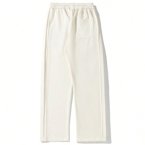 กางเกงผู้ชายทรงตรงอบอุ่นมีเชือกผูกลำลองโลโก้ตามสั่งสำหรับฤดูหนาว OEM - Product Image 2