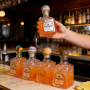 Bouteille en plastique personnalisable pour tequila, verre à cocktail tendance - Product Image 3