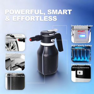 Pistolet à mousse électrique pour lavage auto, rechargeable par USB, sans fil, portable, pour le nettoyage intérieur des voitures - Product Image 3