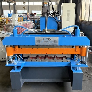 Fourniture d'usine de haute qualité 686 trapézoïdal et 762 tôle de toiture ondulée Machine à double couche pour le Zimbabwe - Product Image 2