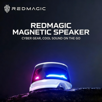 Haut-parleur intelligent sans fil magnétique Nubia Red Magic Mini en promotion, 400 mAh, portable, avec lumière USB RGB