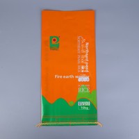 Sacs d'emballage alimentaire pour riz imprimés sur mesure, sacs à nouilles en plastique refermables à motif serpentin, sacs tissés composites laminés épaissis
