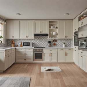 Gabinete de Cocina de Madera de Arce y Cerezo Sólido, Diseño Modular Personalizado en 3D, Alta Tecnología - Product Image 2