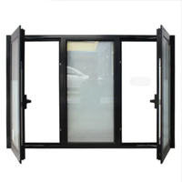 Fenêtres et portes en aluminium et verre de conception moderne personnalisées, fenêtres à battants, fenêtres et portes à double vitrage pour maison et villa