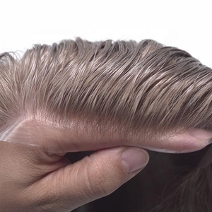 Peluca <span class=keywords><strong>de</strong></span> Cabello Natural Virgen Indio Remy <span class=keywords><strong>de</strong></span> 30 Pulgadas con Frente <span class=keywords><strong>de</strong></span> Encaje y Línea <span class=keywords><strong>de</strong></span> Cabello <span class=keywords><strong>para</strong></span> Hombre, Estilo Ondulado, Modelo Hair Skin Lace Front Wig - Product Image 5