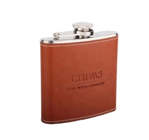 Gourde à liqueur portable en acier inoxydable personnalisable avec logo - Product Image 1