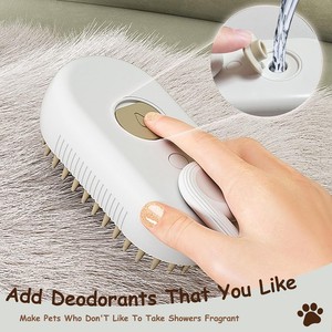 Chargeur USB 360 ° Brosse rotative <span class=keywords><strong>pour</strong></span> chat avec vaporisateur <span class=keywords><strong>pour</strong></span> la mue des animaux de compagnie Brosse de massage en silicone <span class=keywords><strong>pour</strong></span> animaux de compagnie - Product Image 2