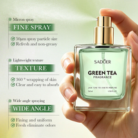 Parfum neutre de haute qualité 50ml, parfum de thé de jade, spray rafraîchissant pour l'air, fabricant, vente en gros, personnalisation OEM