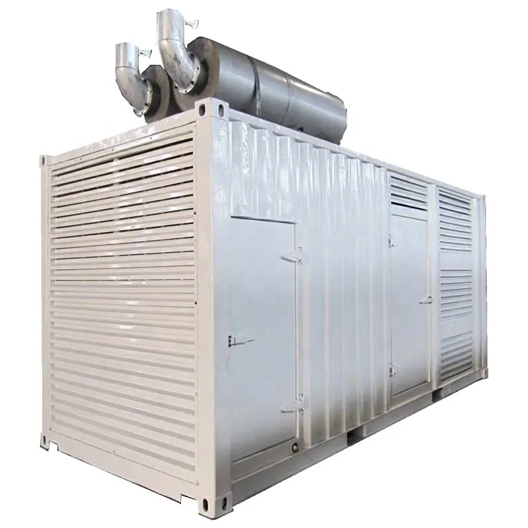 SHX 1000kw 1250kva เครื่องกําเนิดไฟฟ้าดีเซลสํารองประสิทธิภาพแรงดันสูงอุตสาหกรรม 1 เมกะวัตต์ 1MW คอนเทนเนอร์ประเภท Genset