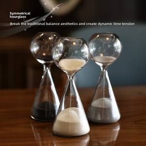 スカンジナビアホームモダン装飾吹きガラスタイマー15分流星デザインクリエイティブ落下星ギフトのアイデア - Product Image 3