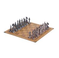 Échecs en alliage thème guerre civile antique 3.5"