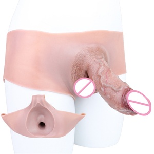 Strap on Hollow <b>Dildo</b> Pants Wearable Penis Sleeve Panties Male <b>Dildo</b> Enhancer Penis Extender Sex Toy for Men Wholesale Price - Product Image 1