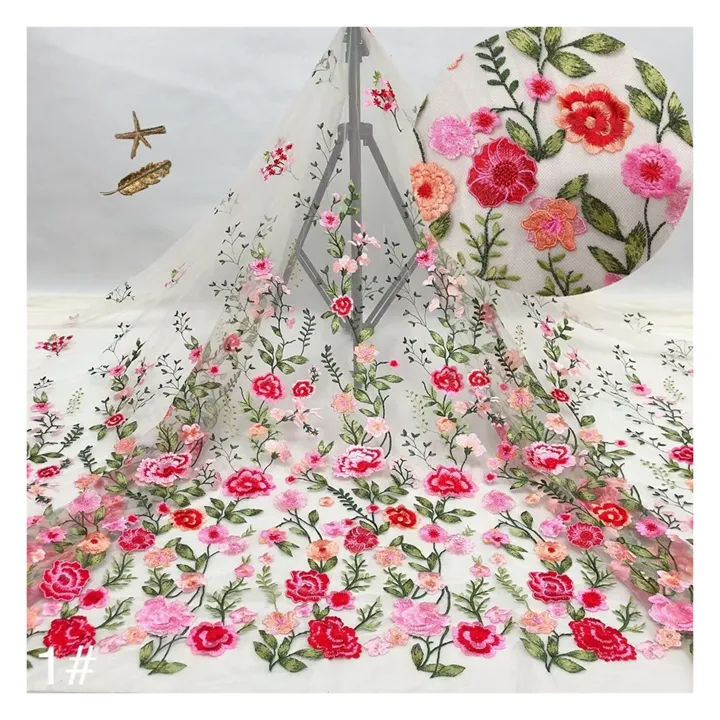Кружевные Цветочные Патчи пришитые аппликации розовые патчи вышивка кружевная ткань для женщин Свадебное платье