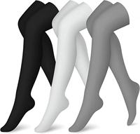 Chaussettes de Compression à bout ouvert pour femmes hommes cuisse haute sur le soutien du genou pour la course voyage bas Logo Position équipage haut meilleur
