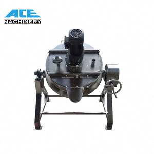 Cuisinière à riz de 100 litres pour restaurant, wok inclinable, marmite de cuisson, mélangeur intelligent, bouilloire électrique à double enveloppe - Product Image 3