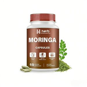 Cápsulas de Hoja de Moringa de Marca Privada OEM/ODM, Moringa 60 en Polvo, Promueve la Digestión, Energía Plus, Suplemento, Cápsulas de Moringa Orgánica - Product Image 1