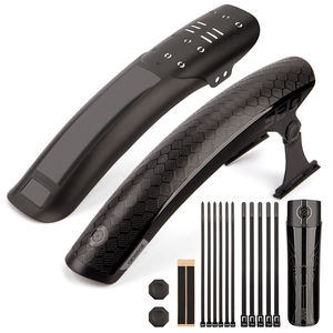 GEWAGE <span class=keywords><strong>Garde</strong></span>-boue de <span class=keywords><strong>VTT</strong></span> étendu et élargi en plastique et nylon, protection avant et arrière contre la pluie pour <span class=keywords><strong>VTT</strong></span> de descente - Product Image 1