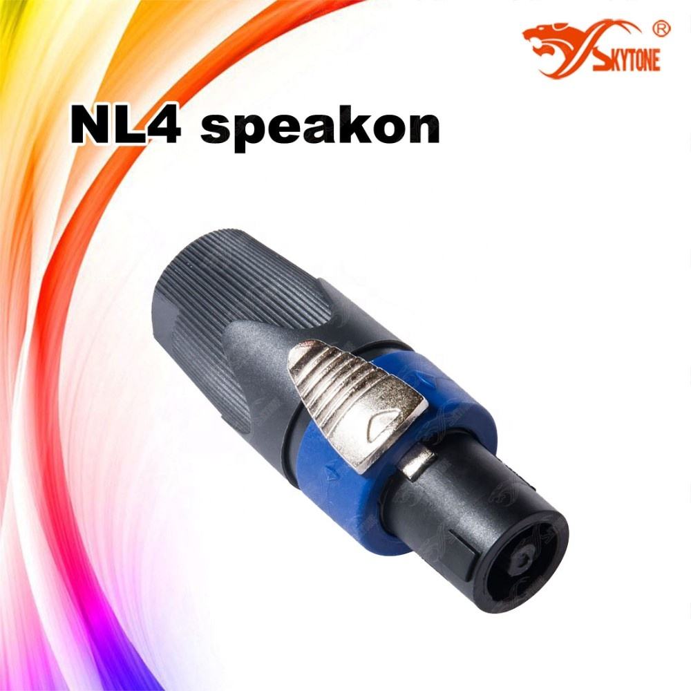 GOEDCH 15 Pezzi Cavo Per Altoparlante: Connettore Speakon A 4 Poli, Connettore Impermeabile A 4 Poli, Connettore Per Microfono Blu, Jack Audio Per Cavo Di Diametro 6 Mm