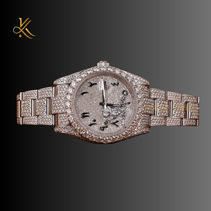 Reloj de diamantes Moissanite Premium para hombre que ofrece una mezcla de artesanía de lujo, detalles elegantes y sofisticación diaria - Product Image 1