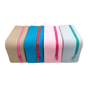 Bolsa Organizadora de Cosméticos de Silicona a la Moda 2026, Bolso Bandolera con Cierre para Mujer, Impermeable, para Brochas de Maquillaje y Monedas - Product Image 2
