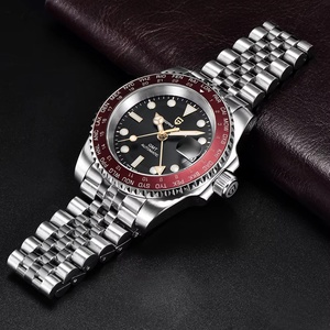 Montres pour hommes PAGANI DESIGN PD-1758 40MM GMT NH34 avec cadran cartographique, montres de luxe haut de gamme, montre mécanique automatique pour hommes, saphir - Product Image 3
