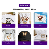 Printer Multifungsi HONGCAI UV TPU 3D Silikon A3 30cm DX7 I3200HD Flex Tube Printer Otomatis Penuh untuk Topi, Sepatu, Tas Kanvas